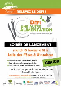 Affiche soirée lancement défi du 10022026